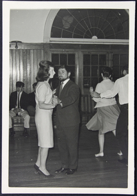 photograph - Photograph, Black and white, Couples dancing in the Flying Angel club, 1960-1970