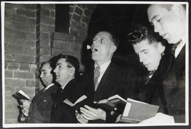 Photograph, "Abide With Me" - a snap during a week-evening service at Central, c. 1936