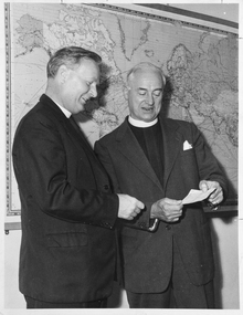 Prebendary Cyril J. Brown, General Secretary of the Missions to Seamen with Reverend L. Dalton