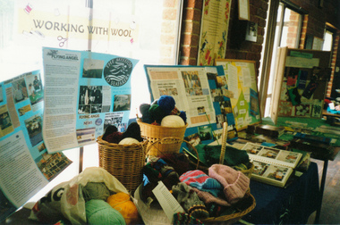photograph - Photographs, Serie, Photographs of knitting stand form the Hastings mission