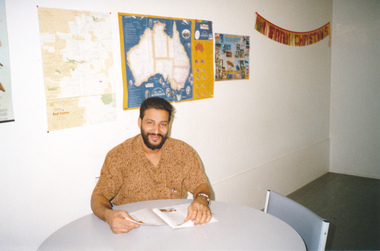 photograph - Photograph, Colour, Seafarer reading in the Hastings Seafarer Centre