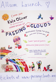 Poster - Poster, concert, Passing Clouds: An Afternoon with Kate Oliver, May 2019