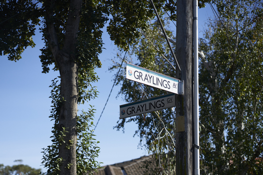 Graylings Avenue sign, St Kilda East
