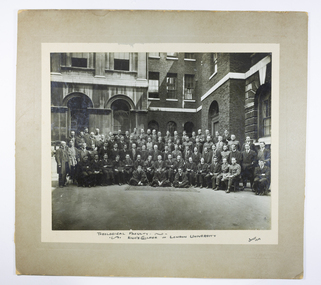 Group photograph of students in theology in King's College, London