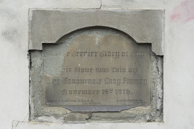Foundation stone Mission to Seamen Chapel 1916