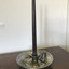 Victorian silverplate candle holder with candle