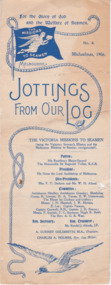 Magazine (sub-item) - Newsletter, The Victoria Missions to Seamen, Jottings From Our Log, Number 4 - Michaelmas 1906, 1906