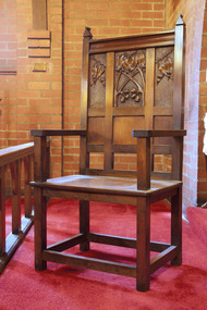 Furniture - Sanctuary chairs, pair, Gladys Hawkey (1886-1974), c. 1917