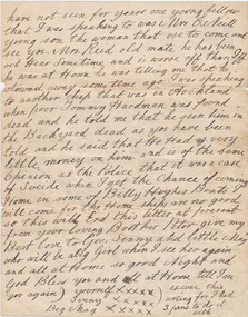 Letter - Correspondence, copy, Peter Donovan, 24 September 1920