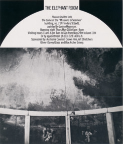 Flyer - The Elephant Room, 1988