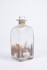 Container - Large Square Based Glass Container