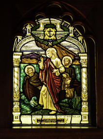 Artwork, other - Stained glass window, Brooks Robinson & Co, Follow Me, 1917