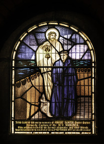 Artwork, other - Stained glass window, Brooks Robinson & Co, Light of the World (Christ Looking After the Seaman), 1935