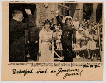 Article - Newspaper clipping, Argus newspaper, 24 February 1945