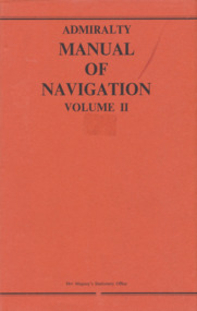 Book, Her Majesty's Stationery Office, Admiralty Manual of Navigation Vol.2, 1973