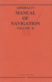 Book, Her Majesty's Stationery Office, Admiralty Manual of Navigation Vol.2, 1973