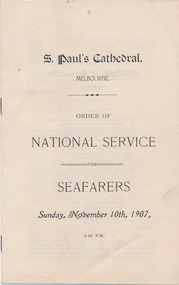 Programme, The Victoria Missions to Seamen, Great National Service for Seafarers, 1907