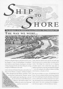 Magazine (item) - Newsletter, Mission to Seafarers Victoria, Ship to Shore , Issue 2 1997, March/April 1997