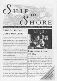 Magazine (item) - Newsletter, Mission to Seafarers Victoria, Ship to Shore , Issue 6 1997/8, December/January 1997/8