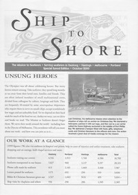 Magazine (item) - Newsletter, Mission to Seafarers Victoria, Ship to Shore , Issue October 2000, September 1998
