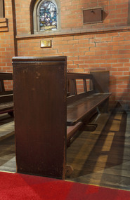 Furniture - Pews x 18 with kneelers and pew fronts, c. 1917