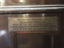 Plaque on the organ in memory of Alexina Weller, wife of Reverend Weller.