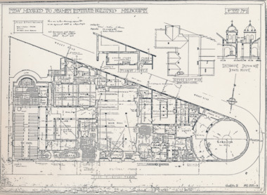 Plan - Architectural drawings, Walter Butler, New Missions to Seamen Institute Buildings Melbourne, 1916