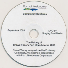 DVD containing the documentary "The Making of" Crowd Theory