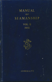 Book, Her Majesty's Stationery Office, Manual of Seamanship Vol.2 1951, 1954