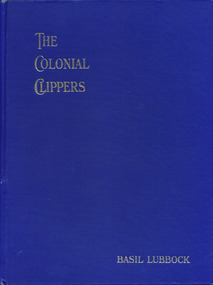 Book, Basil Lubbock, The Colonial Clippers, 1948