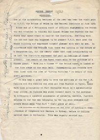 Document - Draft, 1920
