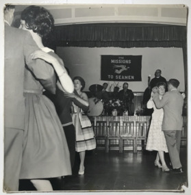 Photograph - Mounted photograph, Black and white, c. 1960