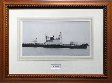 Photograph - Black and white photograph, framed, MV Kooyong, unknown