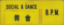 Yellow acrylic signage in Mandarin and English: Social Dance 8pm