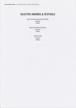 Cruel Youth, Movie production details printed on A4 paper