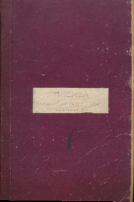 Book (Item) - Logbook, Captain George Garrett Kitching (1926 - 2005), Trienza, Rough Abstract Log,  G.G. Kitching 2/0, 1946