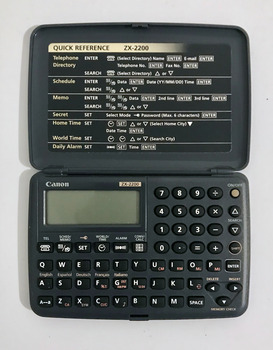 Canon ZX 2200 calculator open