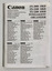 Canon ZX 2200 Calculator instruction manual inseveral languages