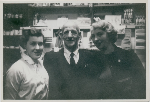 Nancy Oakley, Mr Craven and Kathleen Trace in the Williamstown Mission Canteen
