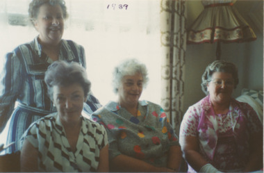 Photograph - Colour photograph, At Williamstown home of Gwen and Joan Batson, 1989