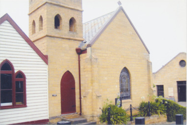 Outside the chapel in the Flagstaff Hill Maritime Museum in Warrnambool