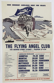 Poster, H.T. Dunn & Co. Pty. Ltd, The Flying Angel Club, c. 1953