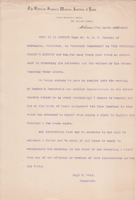 Letter, Hugh Reid, 27 March 1900