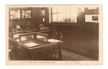 Postcard, Valentines Real Photo Series, The Writing Room, Seamen's Mission Melbourne, Victoria, c. 1918