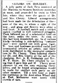 Article - Digital copy, Sailors on Holiday, 9 November 1909