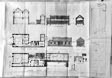 Plan, Arthur Peck, Victorian Missions to Seaman - Reconstruction of 139 Nelson Place, Williamstown and Erection of chapel, July 1943