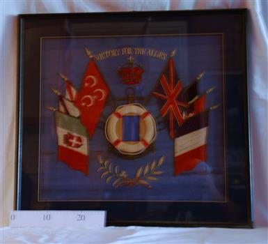 World War 1 embroidered banner