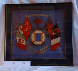 World War 1 embroidered banner