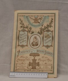 A folder of hand painted reliefs of Victoria Cross winners from the Crimean War, made in commemoration of Queen Victorias' Jubilee. 