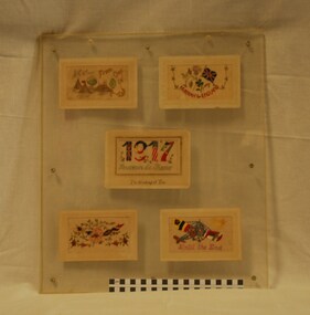 Postcard - Hand Embroidered Postcards, WW1 Hand Embroidered Postcards, 1917